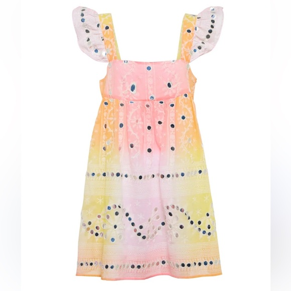 JULIET DUNN
Baby Doll Embroidered Cotton Minidress In Tutti Frutti - Picture 1 of 4